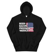 Beer Bacon Freedom Merica Flag - Leonard Ernst