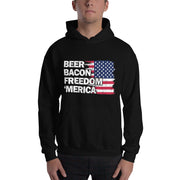 Beer Bacon Freedom Merica Flag - Leonard Ernst