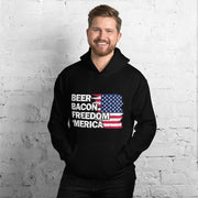 Beer Bacon Freedom Merica Flag - Leonard Ernst